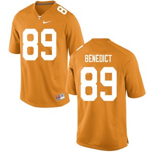 #89 Brandon Benedict Tennessee Men Embroidery Jersey Orange