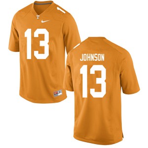 #13 Deandre Johnson UT Men College Jerseys Orange