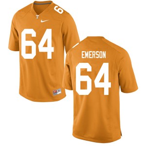 #64 Greg Emerson Tennessee Men University Jersey Orange