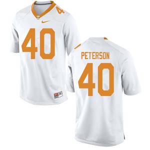 #40 JJ Peterson UT Men Football Jersey White