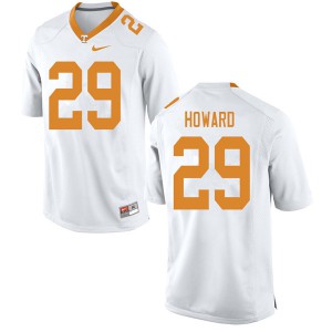 #29 Jeremiah Howard Tennessee Volunteers Men Official Jersey White
