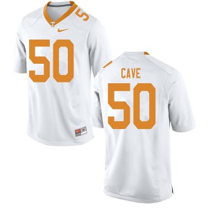 #50 Joey Cave Tennessee Vols Men College Jerseys White