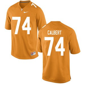 #74 K'Rojhn Calbert Vols Men Football Jersey Orange