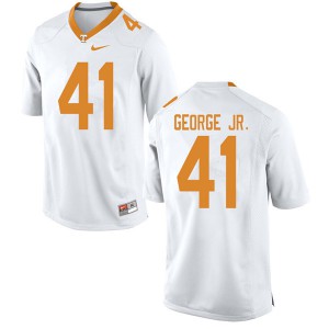 #41 Kenneth George Jr. UT Men College Jerseys White