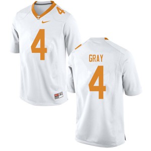 #4 Maleik Gray Tennessee Volunteers Men Embroidery Jersey White