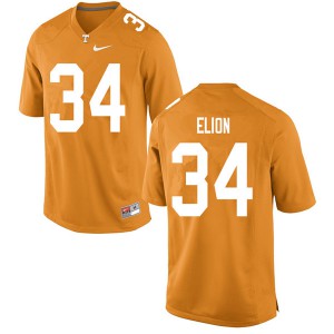 #34 Malik Elion UT Men Football Jerseys Orange