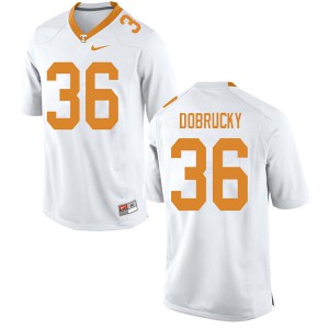 #36 Tanner Dobrucky Tennessee Volunteers Men Stitched Jersey White