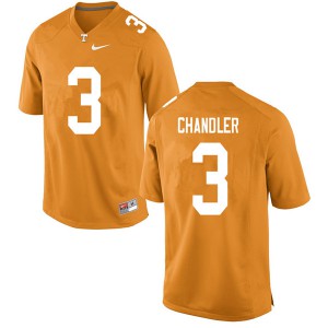 #3 Ty Chandler UT Men Stitched Jerseys Orange