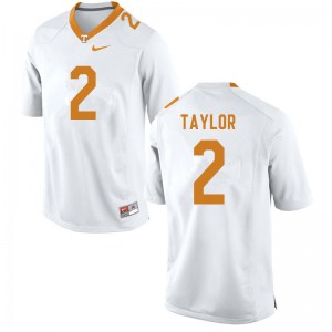 #2 Alontae Taylor Tennessee Vols Men University Jerseys White