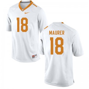 #18 Brian Maurer Tennessee Men Football Jersey White