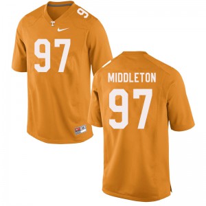#97 Darel Middleton UT Men Embroidery Jersey Orange