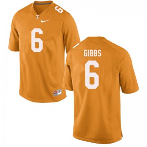 #6 Deangelo Gibbs Tennessee Men University Jerseys Orange