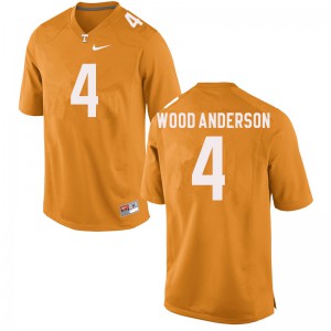 #4 Dominick Wood-Anderson Tennessee Men Football Jerseys Orange