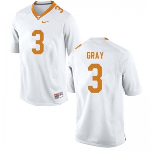 #3 Eric Gray Tennessee Volunteers Men College Jersey White