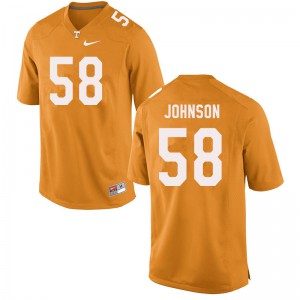#58 Jahmir Johnson Vols Men Embroidery Jersey Orange