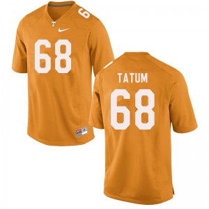 #68 Marcus Tatum Tennessee Volunteers Men Stitched Jersey Orange