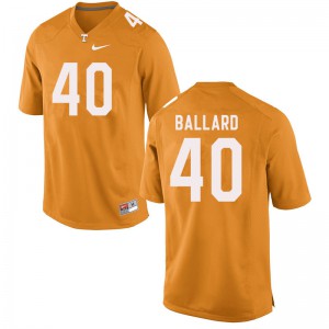 #40 Matt Ballard Tennessee Volunteers Men Football Jersey Orange