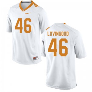 #46 Riley Lovingood Tennessee Vols Men Football Jerseys White