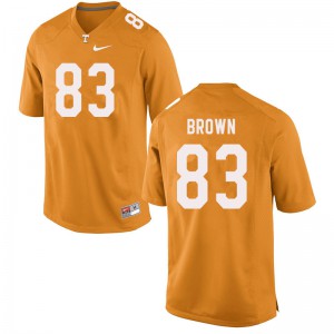 #83 Sean Brown Tennessee Volunteers Men NCAA Jerseys Orange