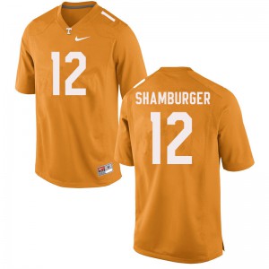 #12 Shawn Shamburger Tennessee Vols Men Embroidery Jerseys Orange