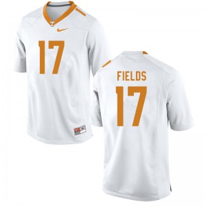 #17 Tyus Fields UT Men Official Jerseys White