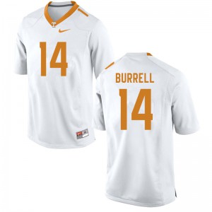 #14 Warren Burrell Tennessee Men University Jerseys White
