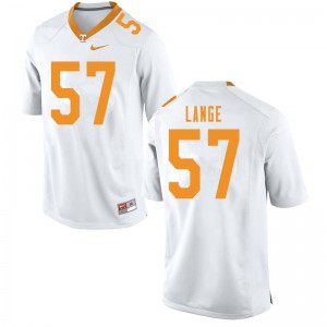 #57 David Lange Tennessee Men University Jersey White