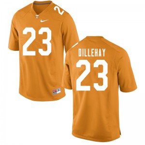 #23 Devon Dillehay Tennessee Vols Men Embroidery Jersey Orange