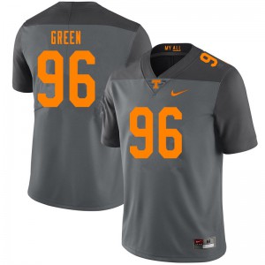 #96 Isaac Green Tennessee Men College Jersey Gray