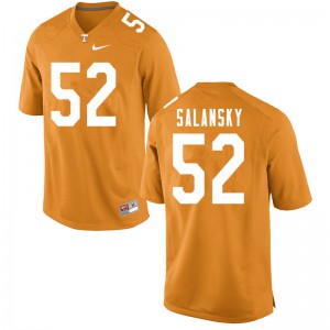 #52 Matthew Salansky Tennessee Men Official Jerseys Orange