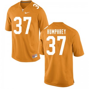 #37 Nick Humphrey UT Men Stitch Jersey Orange