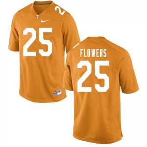 #25 Trevon Flowers Vols Men High School Jerseys Orange