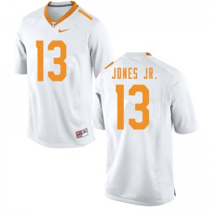#13 Velus Jones Jr. Vols Men Alumni Jerseys White