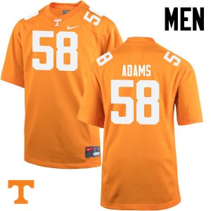 #58 Aaron Adams Tennessee Volunteers Men University Jersey Orange