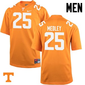#25 Aaron Medley UT Men High School Jerseys Orange