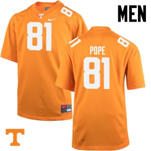 #81 Austin Pope Tennessee Vols Men Official Jerseys Orange