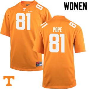 #81 Austin Pope UT Women Player Jerseys Orange