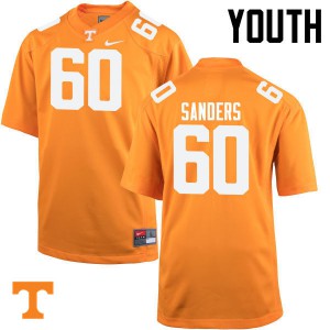 #60 Austin Sanders Vols Youth NCAA Jerseys Orange