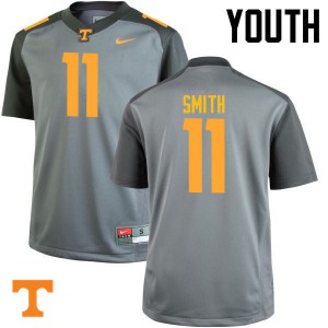#11 Austin Smith Tennessee Youth NCAA Jerseys Gray