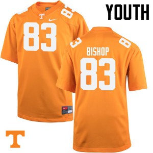 #83 BJ Bishop Tennessee Vols Youth Stitched Jersey Orange