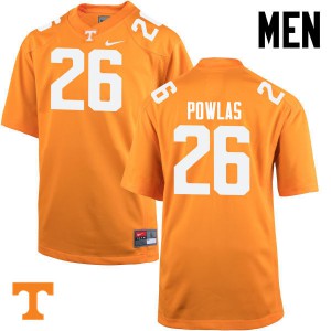 #26 Ben Powlas UT Men Football Jerseys Orange