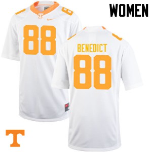 #88 Brandon Benedict UT Women Football Jerseys White