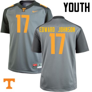 #17 Brandon Edward Johnson Tennessee Youth Alumni Jerseys Gray
