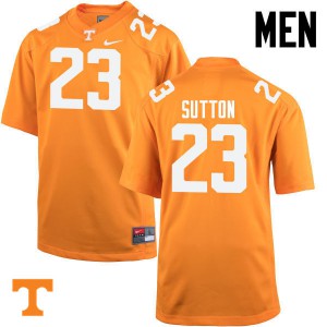 #23 Cameron Sutton Vols Men High School Jerseys Orange