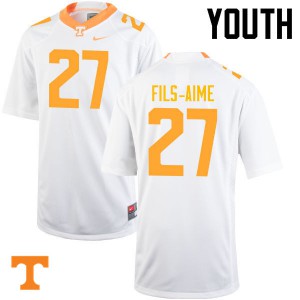 #27 Carlin Fils-Aime Tennessee Volunteers Youth High School Jersey White