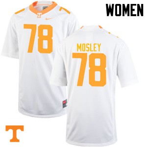 #78 Charles Mosley Tennessee Vols Women NCAA Jersey White