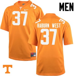 #37 Charles Raburn West Tennessee Men Football Jersey Orange