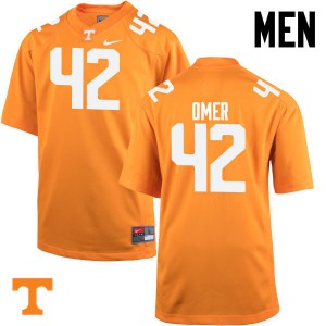 #42 Chip Omer Tennessee Men High School Jerseys Orange