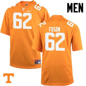 #62 Clyde Fuson Tennessee Men Stitch Jersey Orange