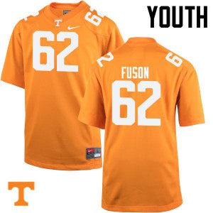 #62 Clyde Fuson Tennessee Vols Youth High School Jerseys Orange